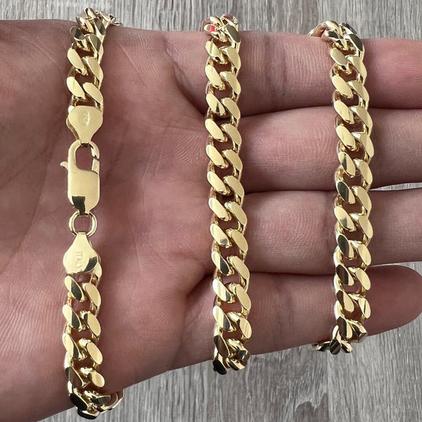 10 MM CUBAN LINK CHAIN (14k Gold) MEDIUM – goldfevermiami