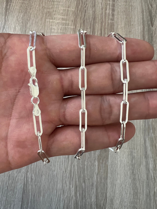 Volt Link Paper Clip Necklace, Sterling Silver | Men's Necklaces | Miansai