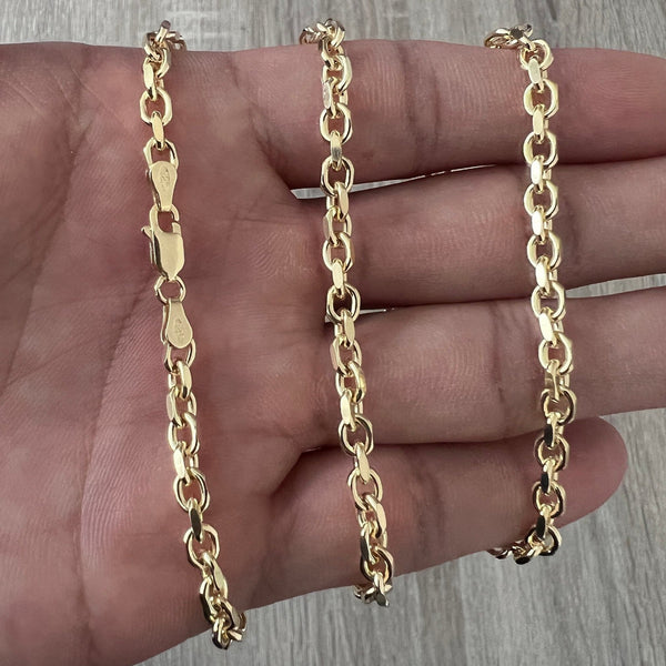 8mm 925 Rolo Sterling Silver Solid Cable Anchor Chain Link Necklace Hi –  Daniel J