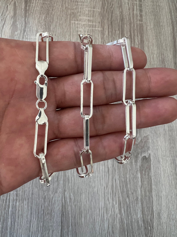 Sterling Silver Chunky Paperclip Chain