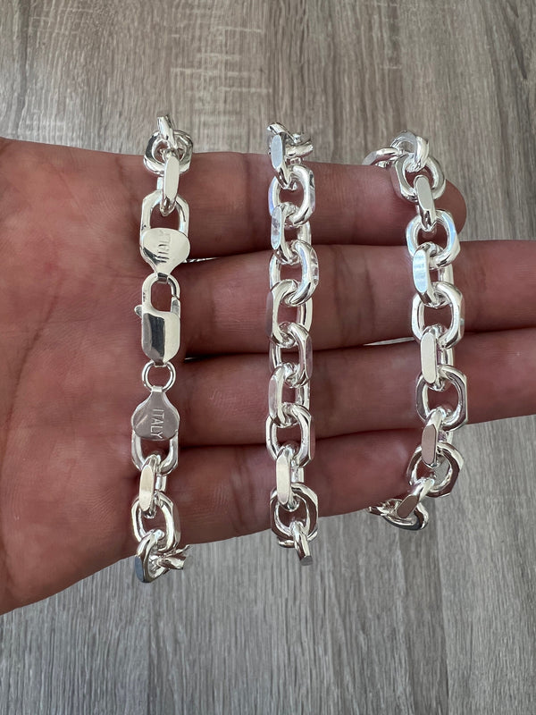 4mm 925 Rolo Sterling Silver Solid Cable Anchor Chain Link