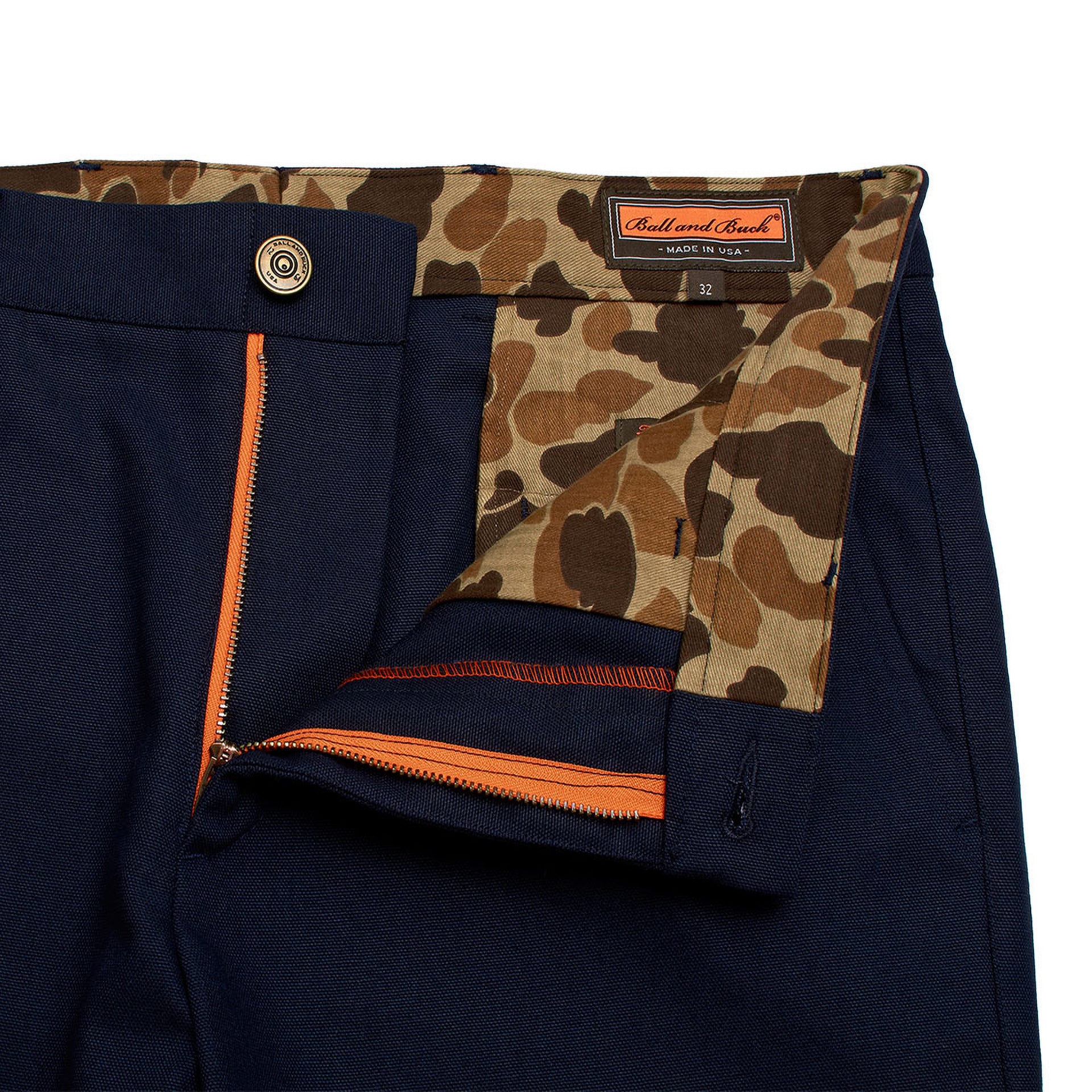 6 Point Short Duck Cotton - Navy