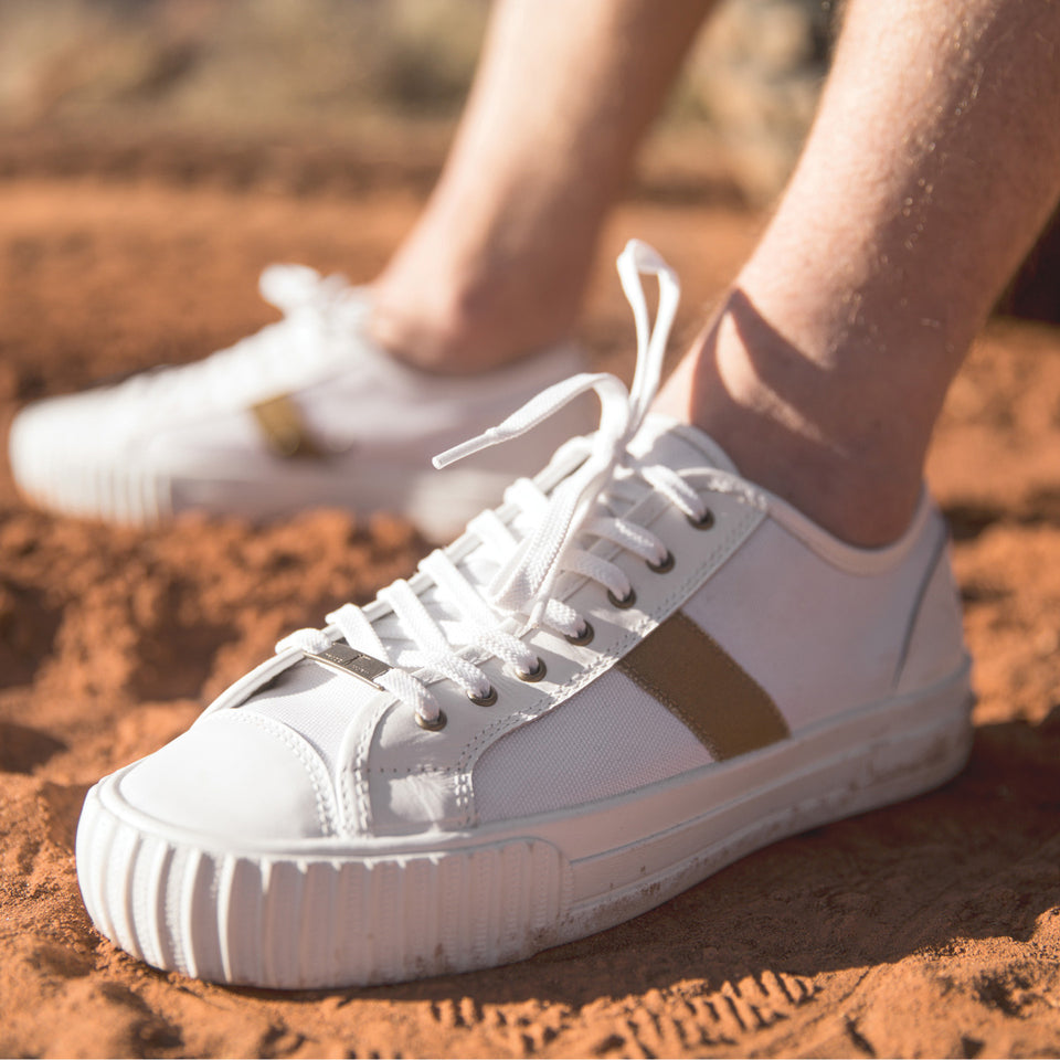 white leather pf flyers