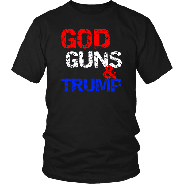 God Guns And Trump Unisex T-Shirt - DonaldTrumpStoreUSA_com