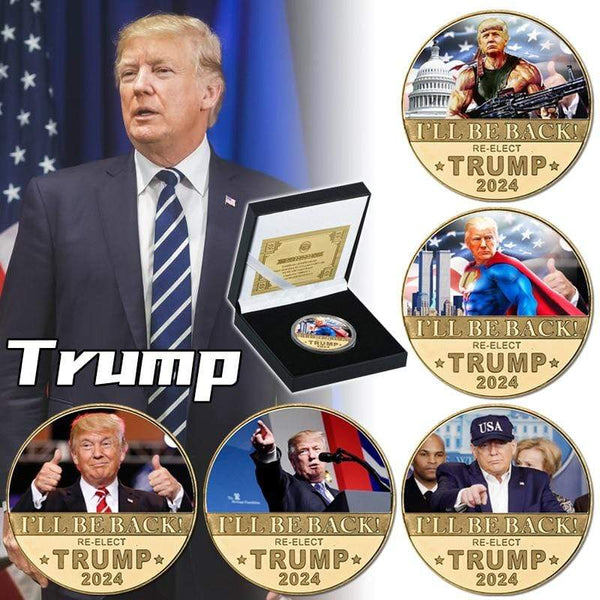 2024 Donald Trump Gold Plated Commemorative Coins Donald Trump Store USA