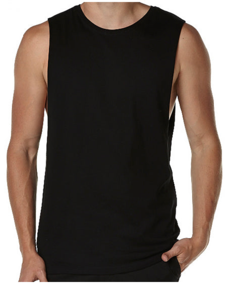 iAthletic Cotton Tank - Black - Kickz101 product image