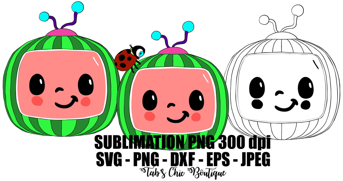 Download Cocomelon Character Files: SVG DXF EPS DXF PNG JPEG ...