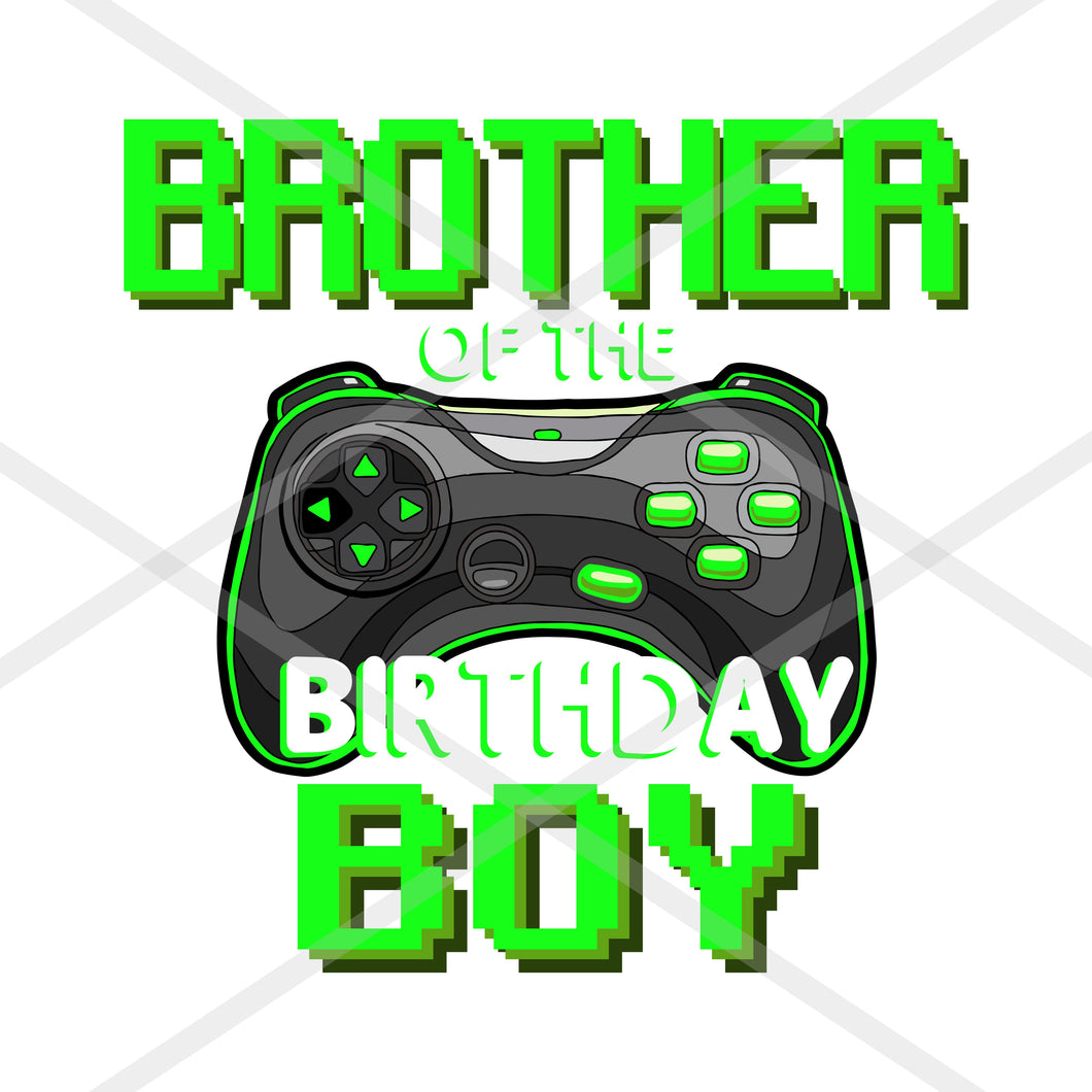 Download Brother Of The Birthday Boy Game Controller Svg Jpeg Png Ai Dxf Eps 30 Tab S Chic Boutique