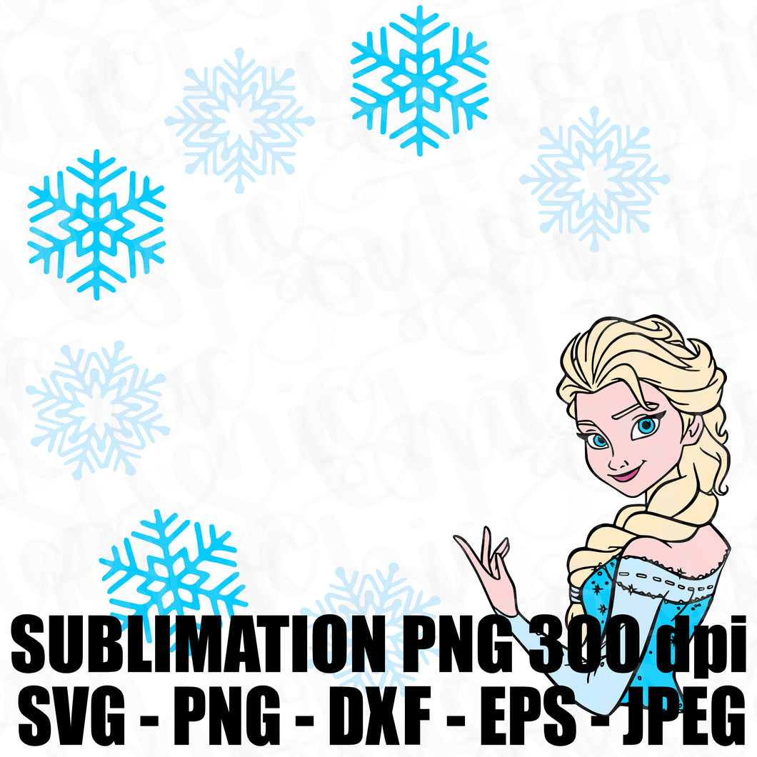 Download Frozen 2 Elsa Birthday Template With Snowflakes Svg Jpeg High Def 300d Tab S Chic Boutique 3D SVG Files Ideas | SVG, Paper Crafts, SVG File