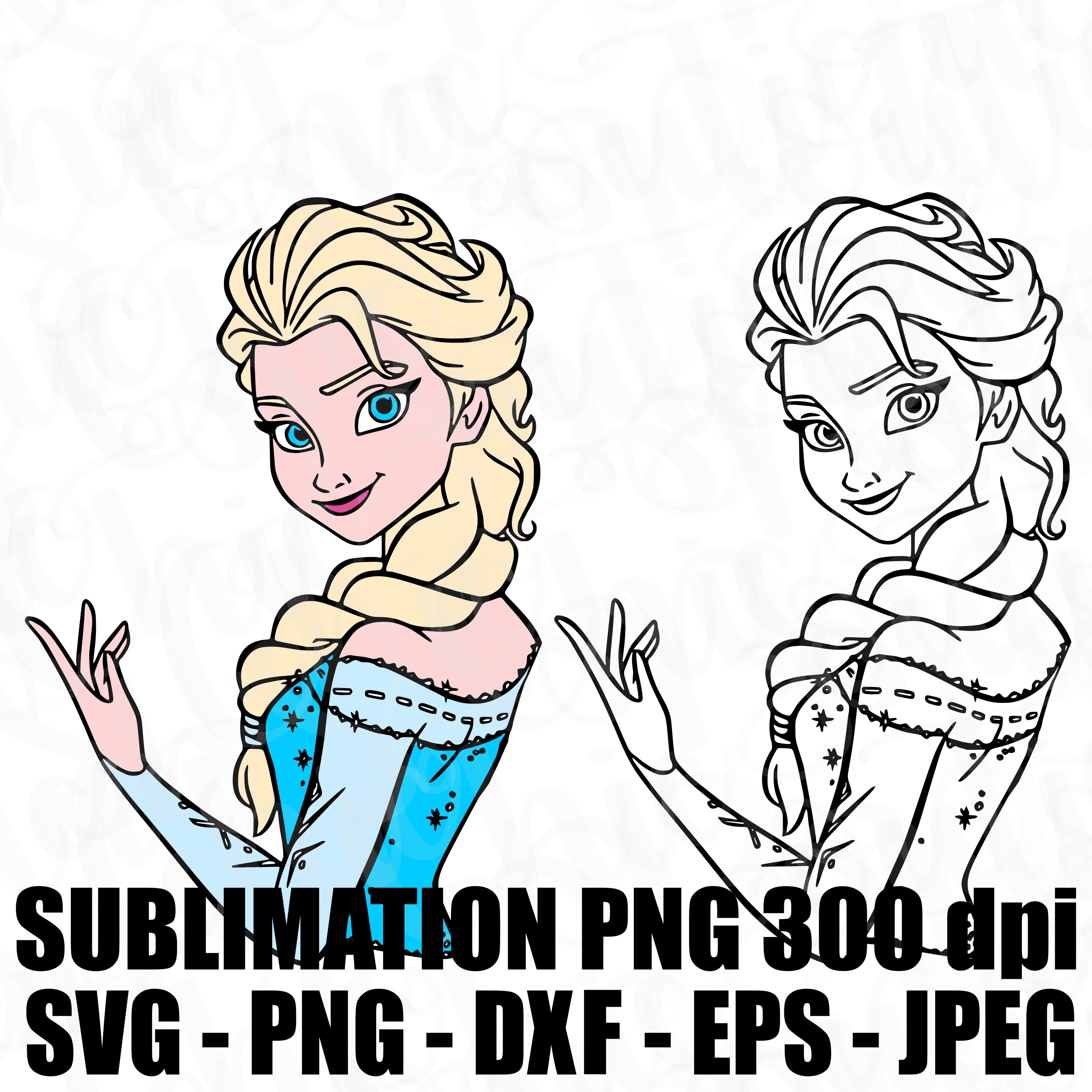 Download Frozen 2 Elsa Svg Jpeg High Def 300dpi Png Dxf Eps Topper Sublimation Tab S Chic Boutique