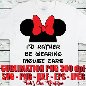 Products Tagged I D Rather Be Wearing Mouse Ears Tab S Chic Boutique - red mouse ears roblox