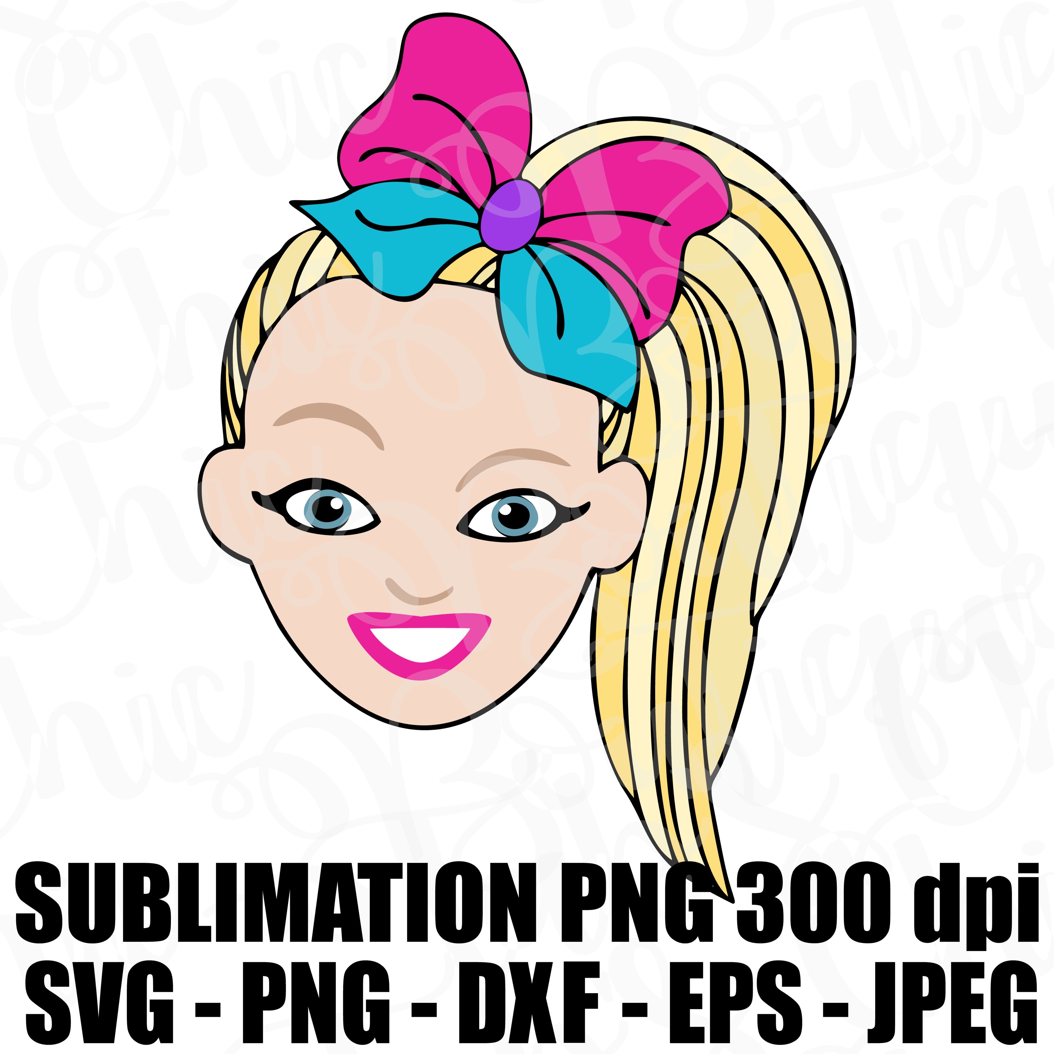 jojo siwa face svg jpeg high def 300 dpi png eps dxf topper sublimatio tab s chic boutique jojo siwa face svg jpeg high def 300 dpi png eps dxf topper sublimation iron on design layerable