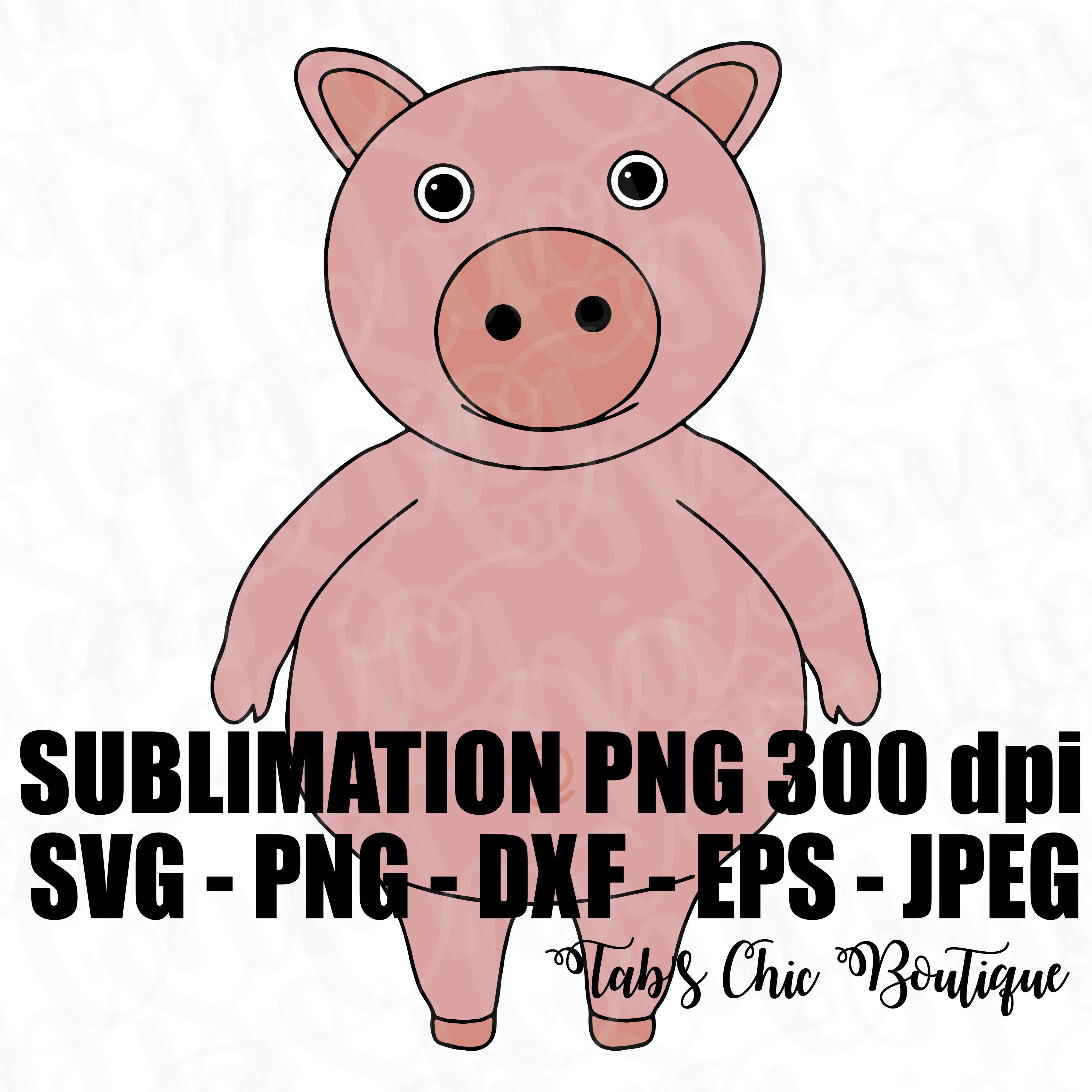 Download Pig Little Baby Bum Svg Jpeg High Def Dxf Png 300 Dpi Eps Sublimation Tab S Chic Boutique