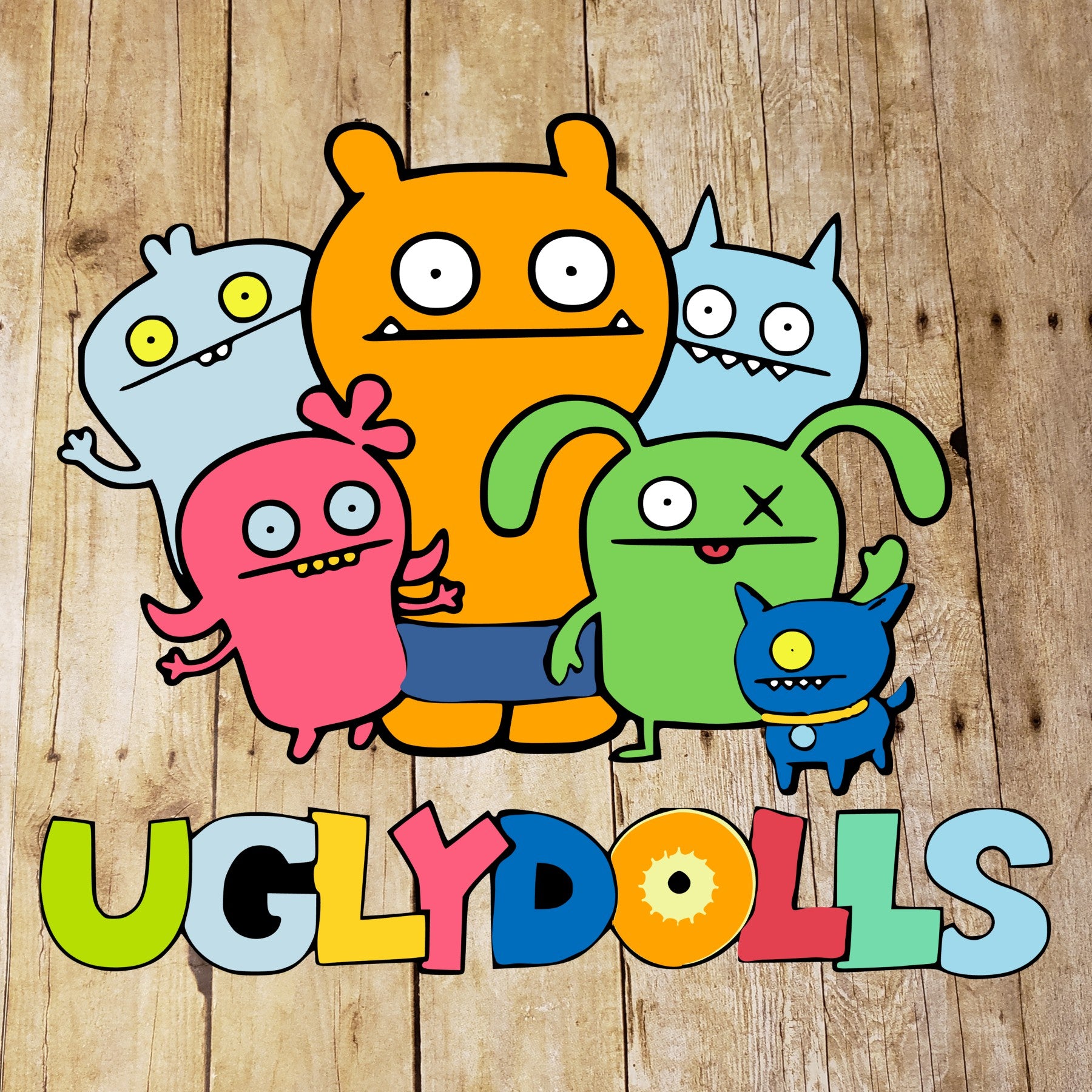 Download Ugly Dolls Group With Logo Svg Jpeg High Definition L O L Dxf Cu Tab S Chic Boutique