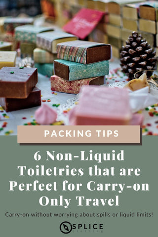 Solid toiletries for carry-on only travel