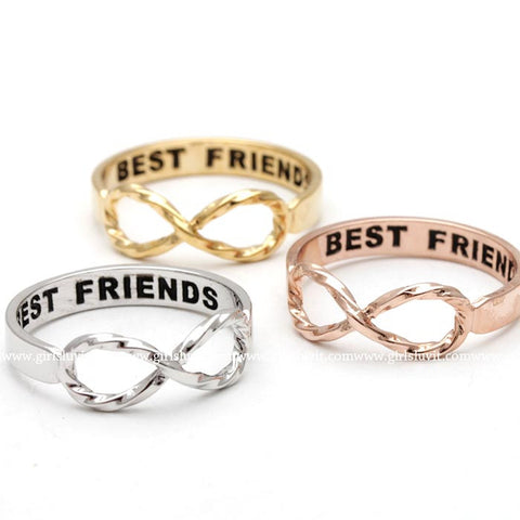 best friends infinity ring, twisted – girlsluv.it