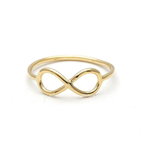 girlsluv.it - infinity ring, half crystals