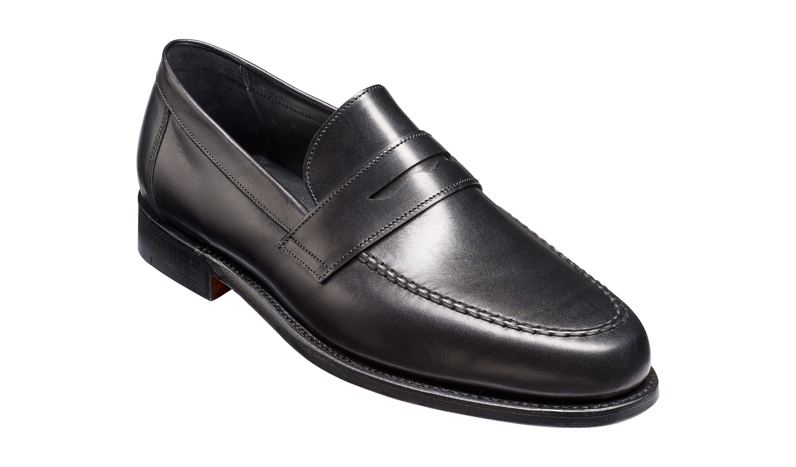 The Penny Loafer - Black Calf, Crafted by Hand