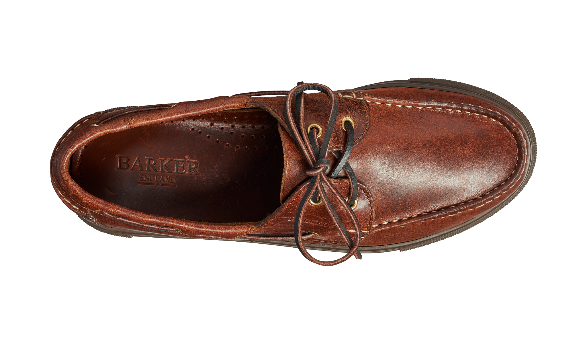 Barker Henri Moccasin Shoe - Brown pull 