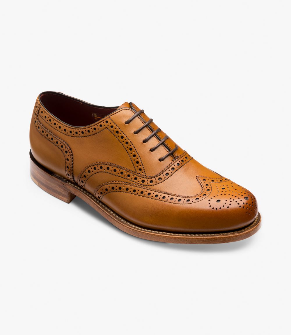 LOAKE VIV- TAN BURNISHED CALF LEATHER SHOES