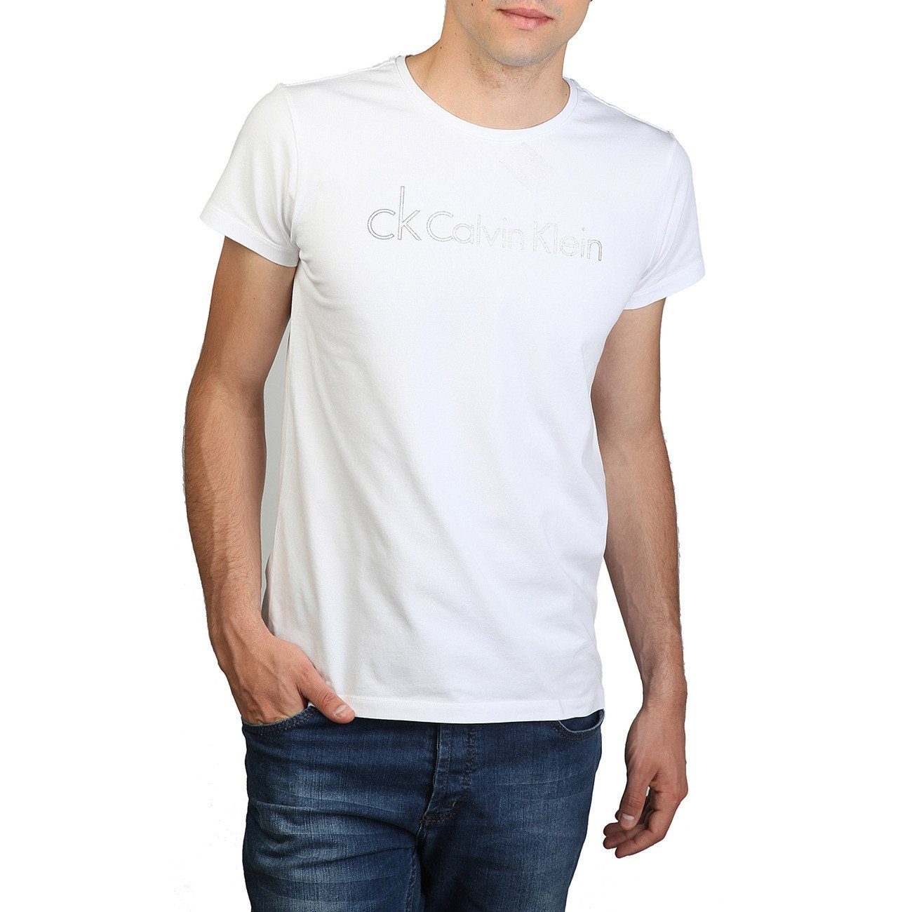 calvin klein fitted shirt