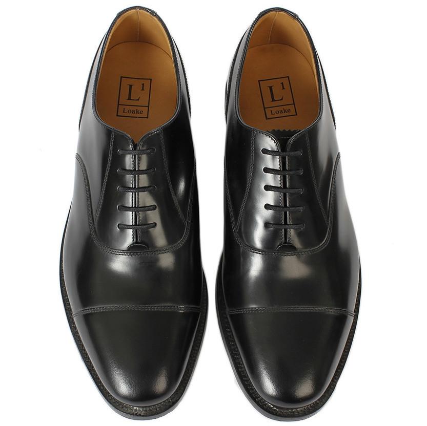 loake black oxford shoes