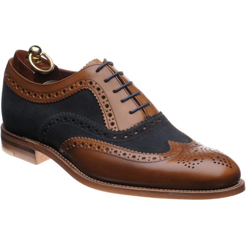 mens two tone brogue boots