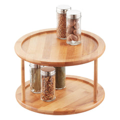 2-Tier Bamboo Lazy Susan