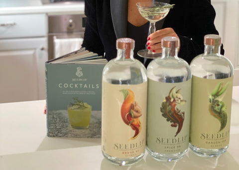 Cat Cora and Seedlip Drinks