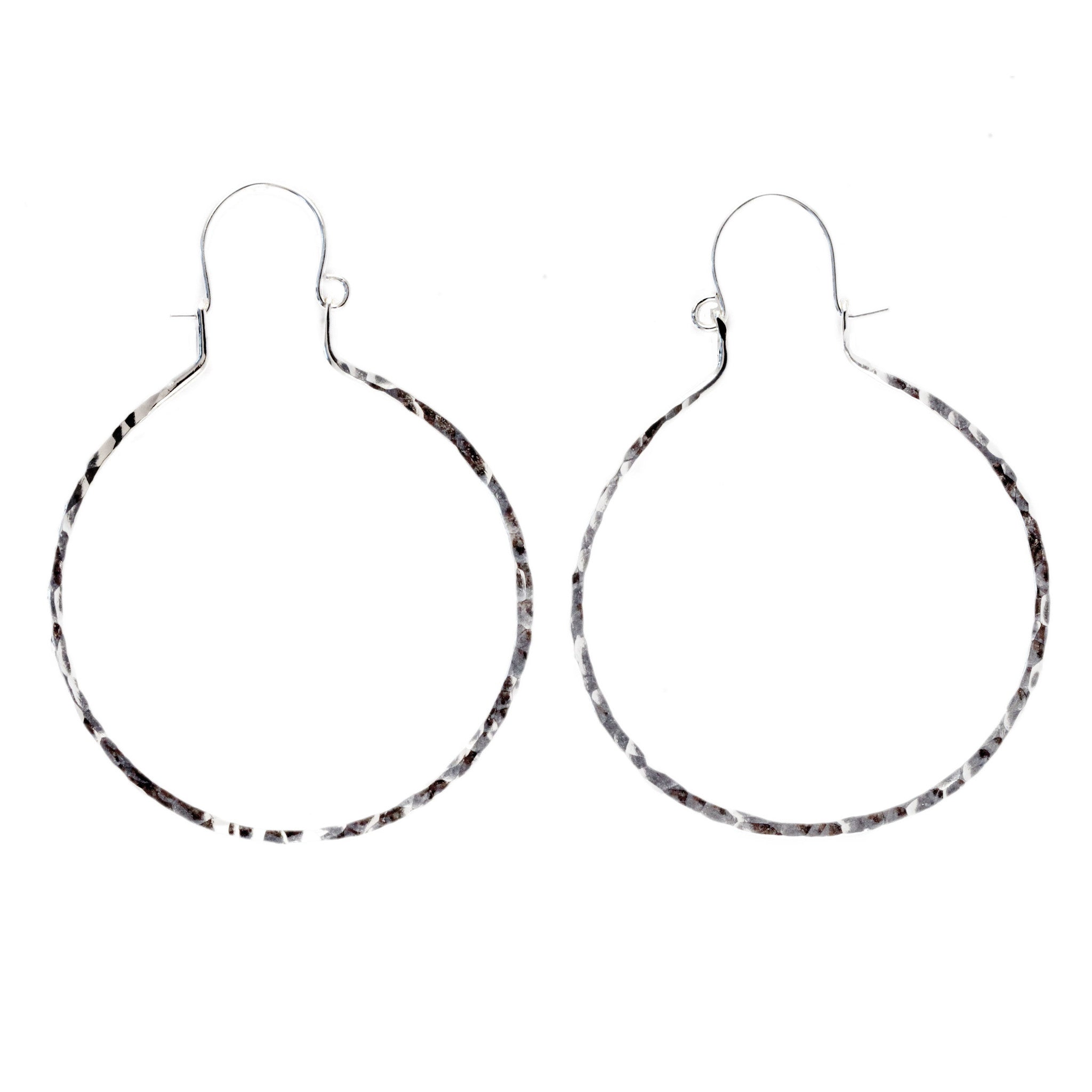 Hammered Hoop Earrings – Aquarian Thoughts Jewelry