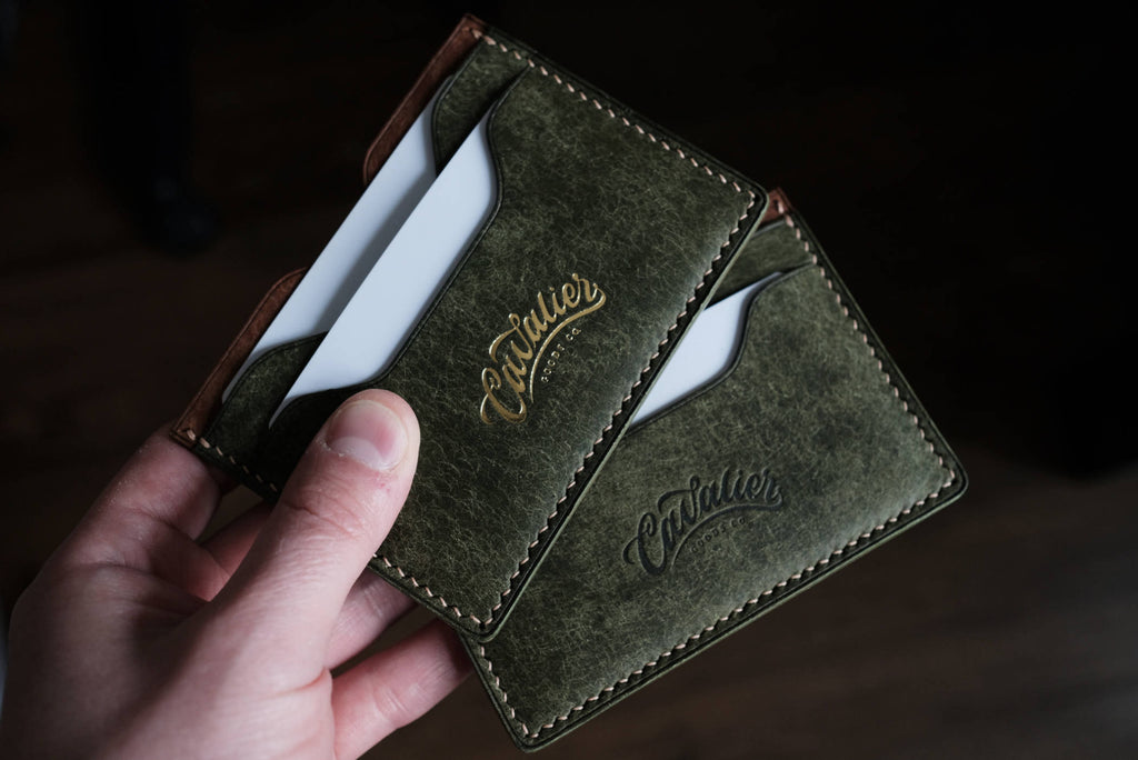 Gold Foiled and Debossed Leather Wallet