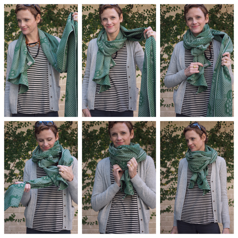 Didymos Juno Pfau Woven Wrap as scarf tutorial