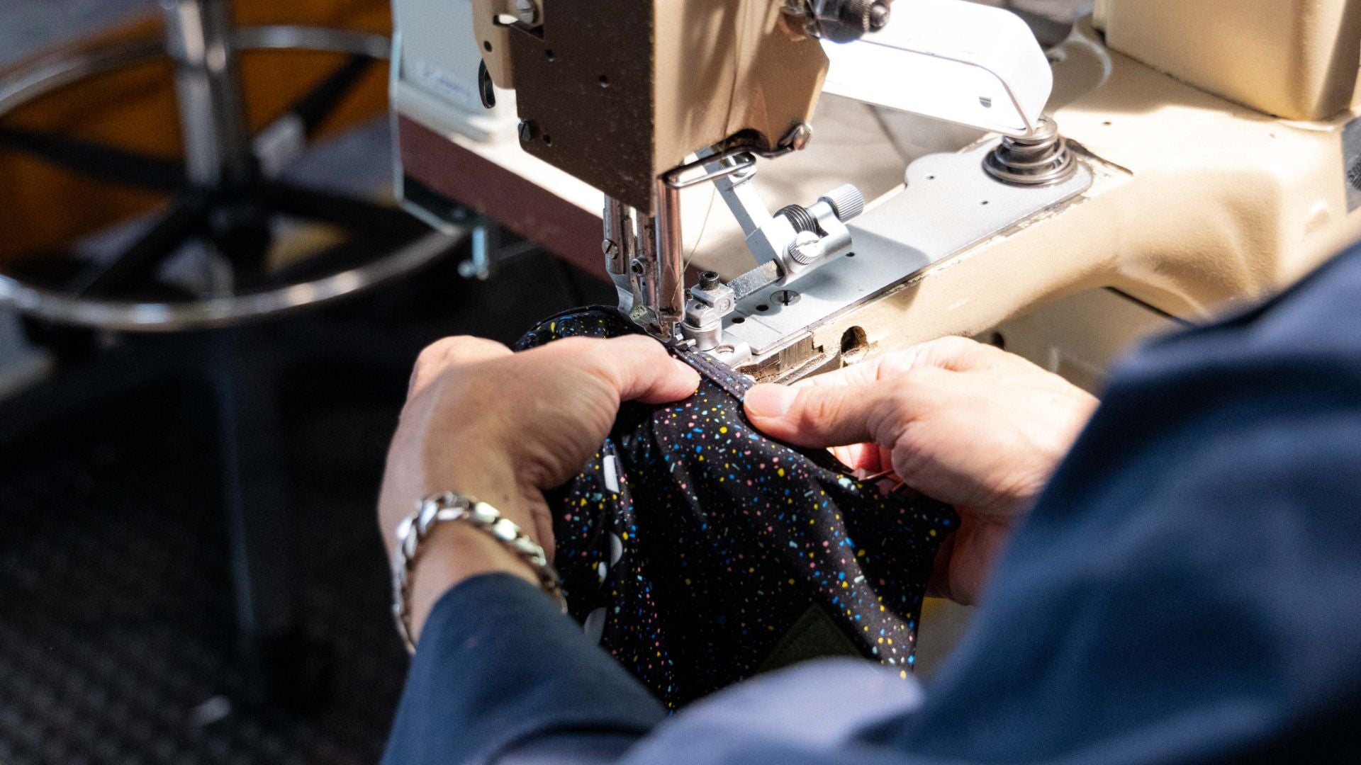 Stitching a cycling gilet into a bag