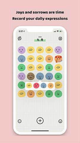 image of productivity phone application called emmo showing its mood tracker function