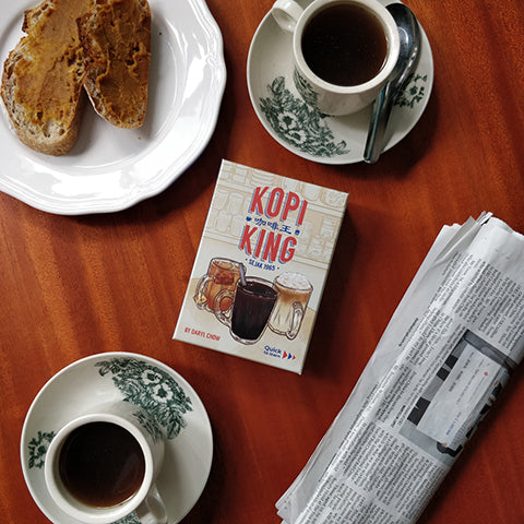image of singapore local card game called kopi king inspired by singaporean coffee shops drinks and beverages