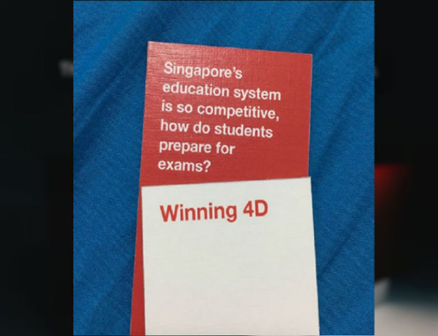 image of singapore local card game inspired by cards against humanity for chinese new year