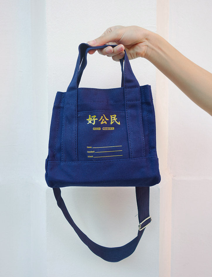 navy sling bag