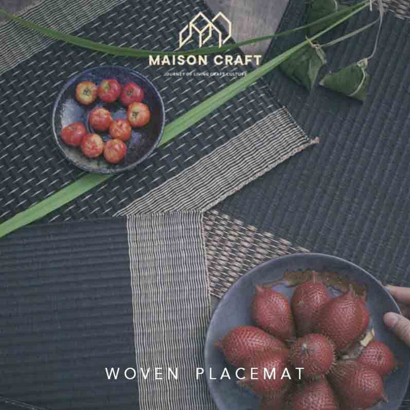 A Happy Dinner with Nice Woven Placemat - Maisoncraft