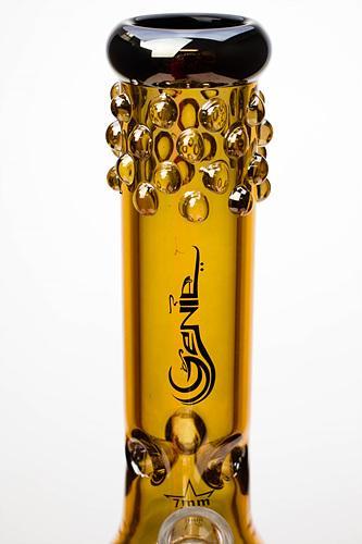 12" Genie Metallic 7 mm glass beaker bong Flower Power Packages 