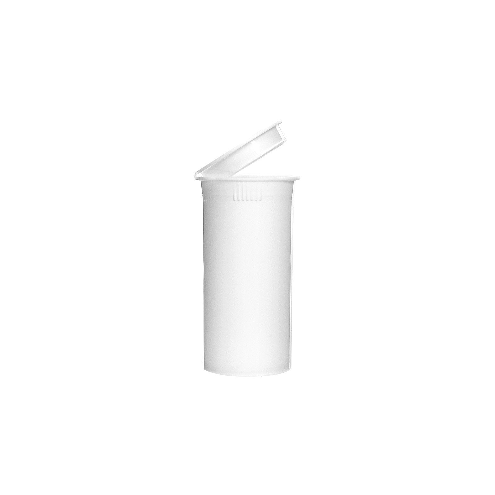 13 Dram White Opaque Plastic Pop Top Container, 315/cs