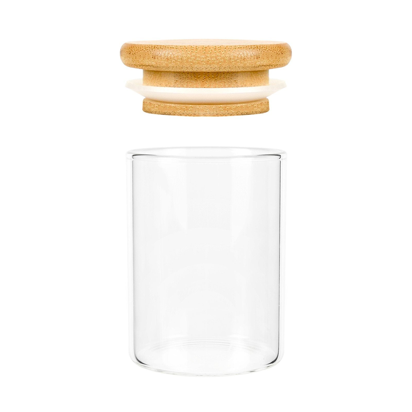 Glass Jars with Wooden Lids For Cannabis Wholesale Suppliers