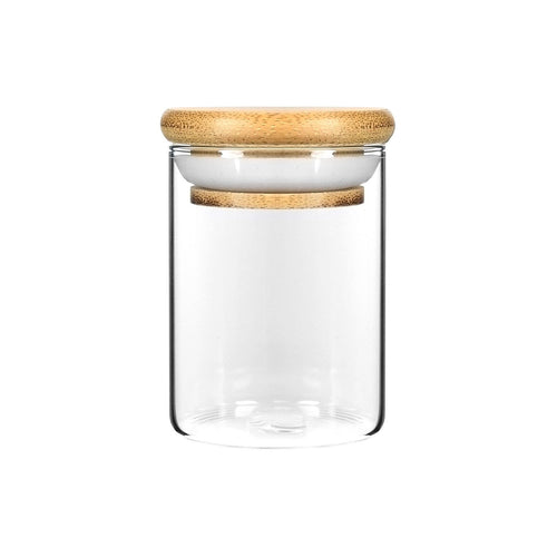 4oz Glass Jars with Wood Lids 7 Grams - 120 Count