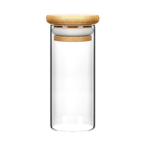 6oz Glass Jars with Wood Lids 10 Grams - 120 Count