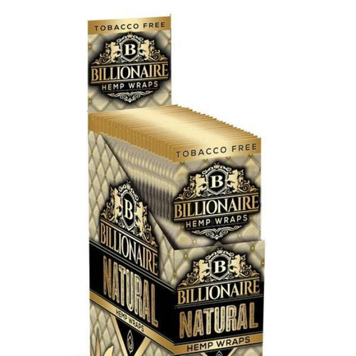 Billionaire Hemp Wraps Natural Flavor 25 Packs Per Box 2 Wraps Per Pack - (1 Count)