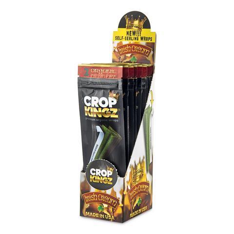 Crop Kingz Organic Self Sealing Hemp Wraps Irish Cream 15 Packs Per Display - (1 Count)