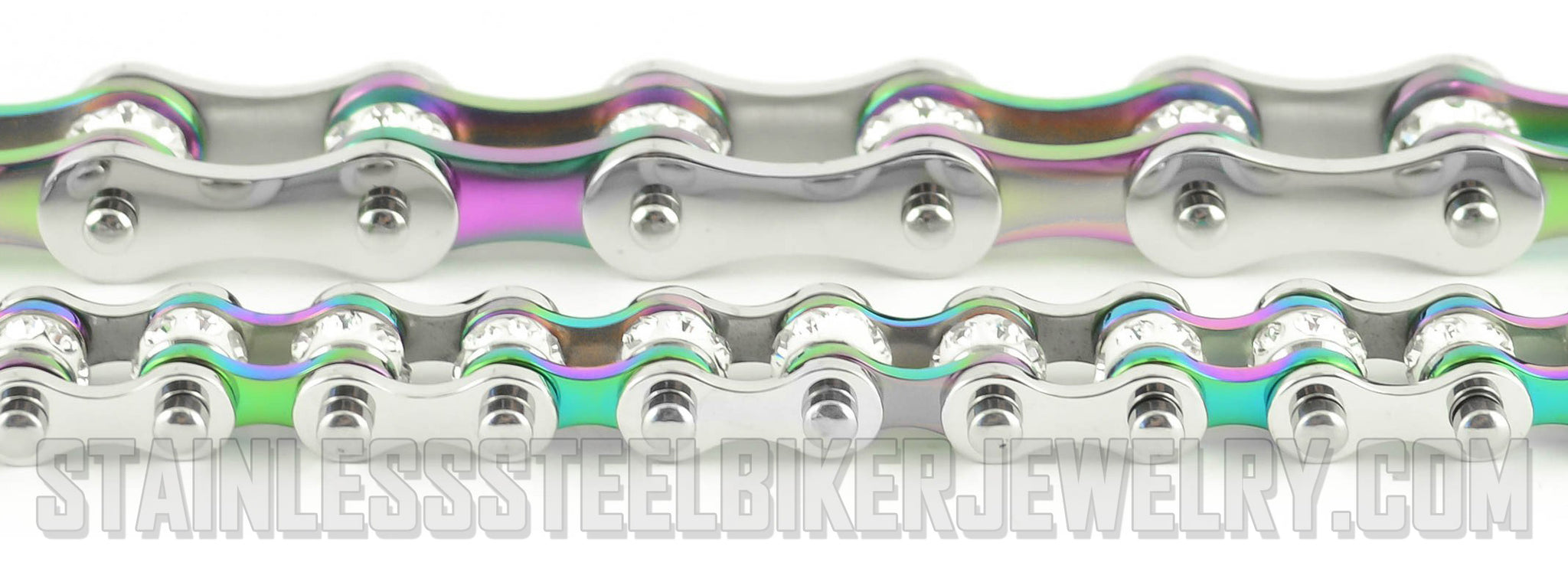 iridescent bike chain