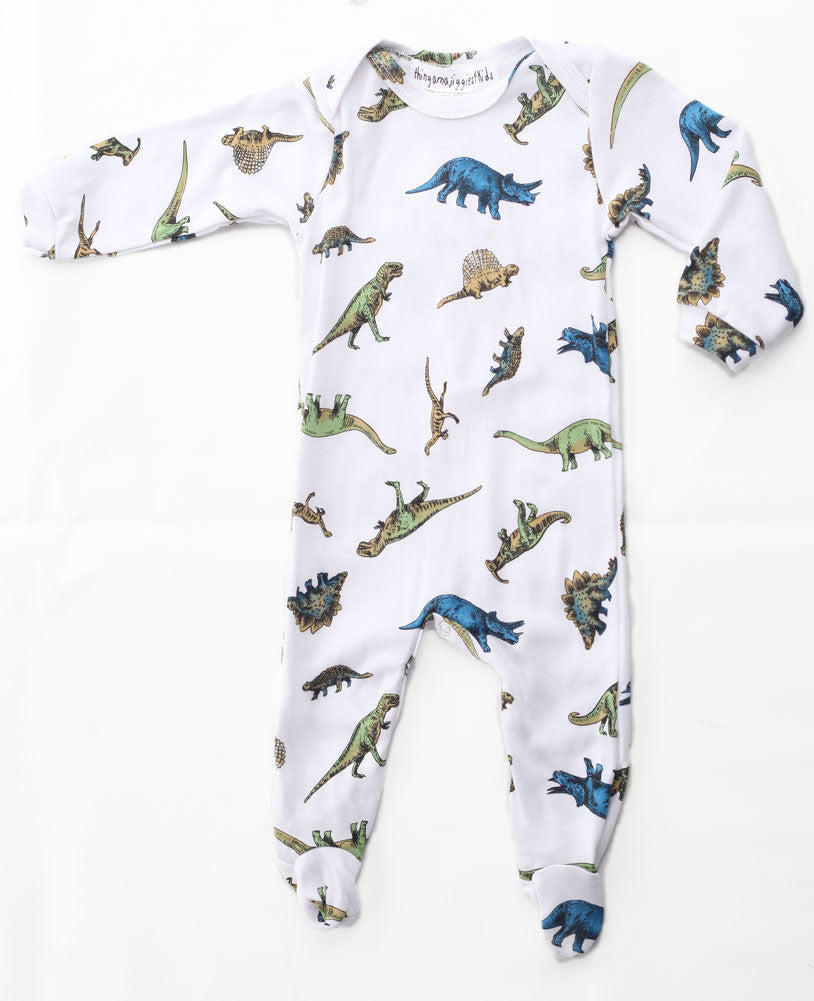 Thingamajiggies Dinosaur Footed Pajamas for Babies – Bunnies Picnic