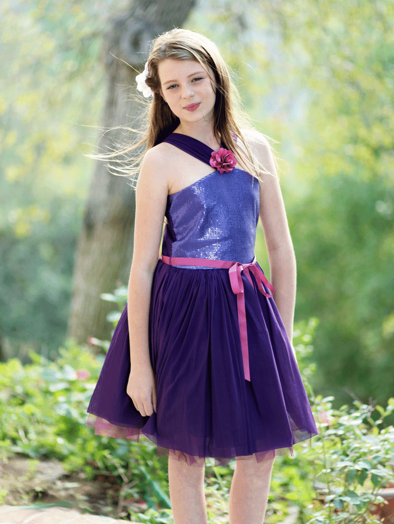 Turo Parc Purple Sequin Dress sz 14 only – Bunnies Picnic