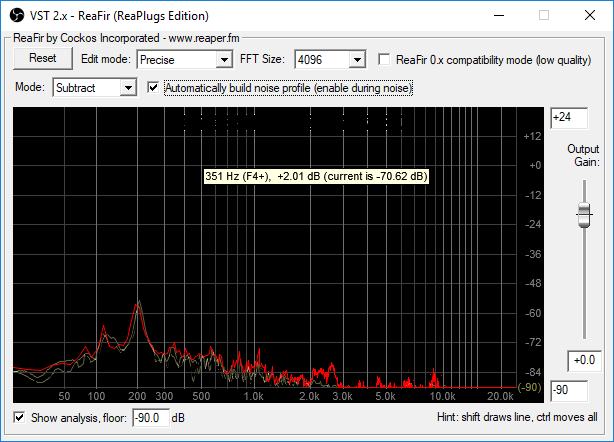 Removing Background Noise Equalizer APO and Reaper's ReaFir – Antlion Audio