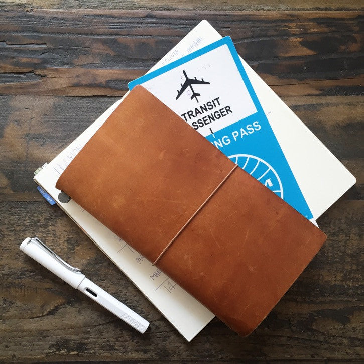 MIDORI Traveler's Notebook Brown - Baum-kuchen